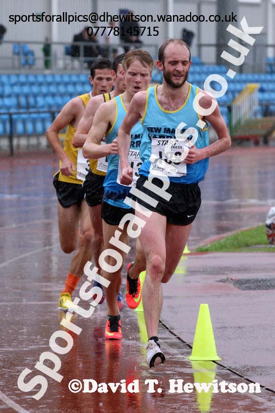 Senior mens 5000 metres, Northern Championships, Sport City, Manchester. Photo: David T. Hewitson/Sports for All Pics